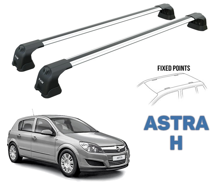 Opel Astra H 2004-2010 Portbagaj Taşıyıcı Ara Atkı Aparatı Paw Pro 3 Gri