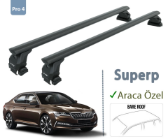 Skoda Superb B8 Ara Atkısı Tavan Sistemleri 2019- Sonrası Siyah