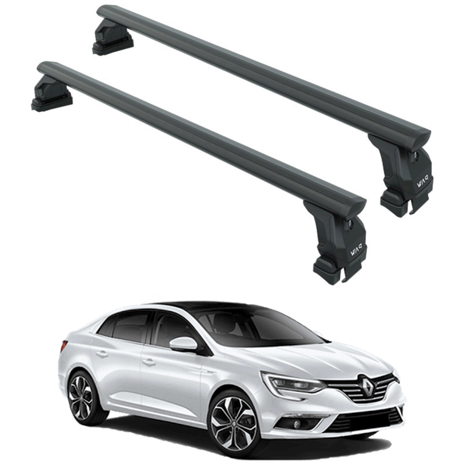 Renault Megane 4 Ara Atkısı Oluksuz Tavan Taşıma Sistemleri 2016- Siyah