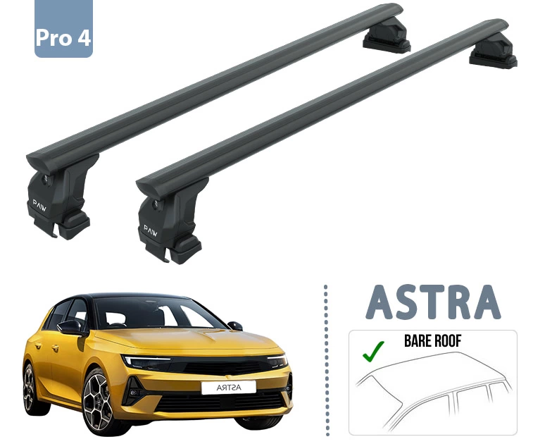 Opel Astra L 2021-2025 Portbagaj Taşıyıcı Ara Atkısı Toros Serisi Siyah