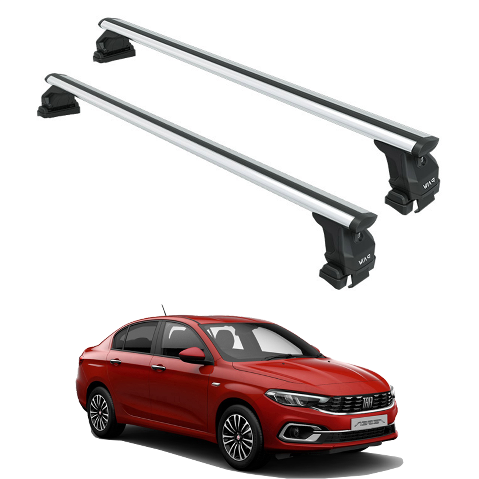 Fiat Egea Sedan 2016- Sonrası Üst Portbagaj Taşıyıcı Ara Atkisi Toros Serisi Gri