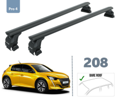 Peugeot 208 Oluksuz Ara Atkısı 2019 Sonrası Siyah Pro 4