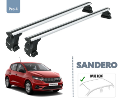 Dacia Sandero 3 Ara Atkısı Tavan Taşıyıcı Gri Set 2021- Sonrası