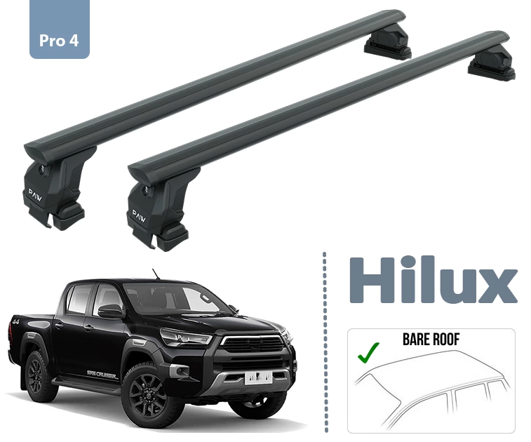 Toyota Hilux Ara Atkısı Tavan Portbagaj Taşıyıcı Siyah