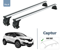 Renault Captur Portbagaj Taşıyıcı Ara Atkısı Gri Set 2013-2019 Pro 4