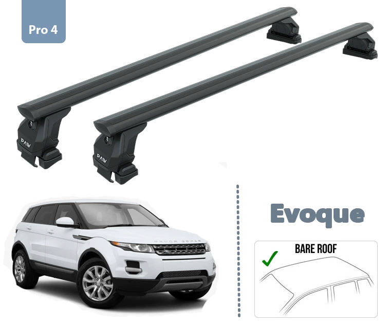 Land Rover Evoque 2011-2019 Portbagaj Tavan Taşıyıcı Ara Atkısı Siyah