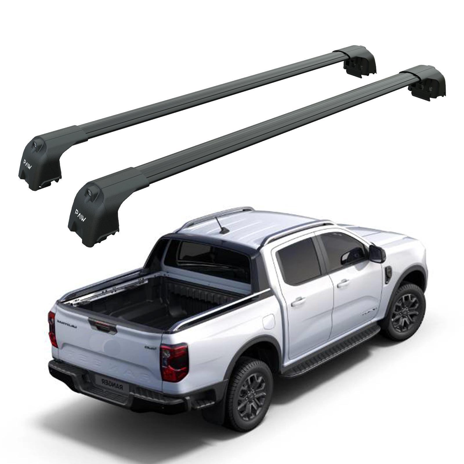 Ford Ranger Wildtrak Kasa üstü Bed Rack Taşıyıcı Bar Pro 2 Siyah