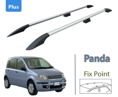 Fiat Panda 169 2002-2012 Üst Tavan Çıtası Taşıyıcı Bar Plus Gri