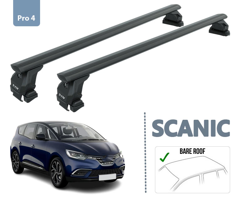 Renault Scenic Portbagaj Taşıyıcı Ara Atkisi 2013-2016 Siyah