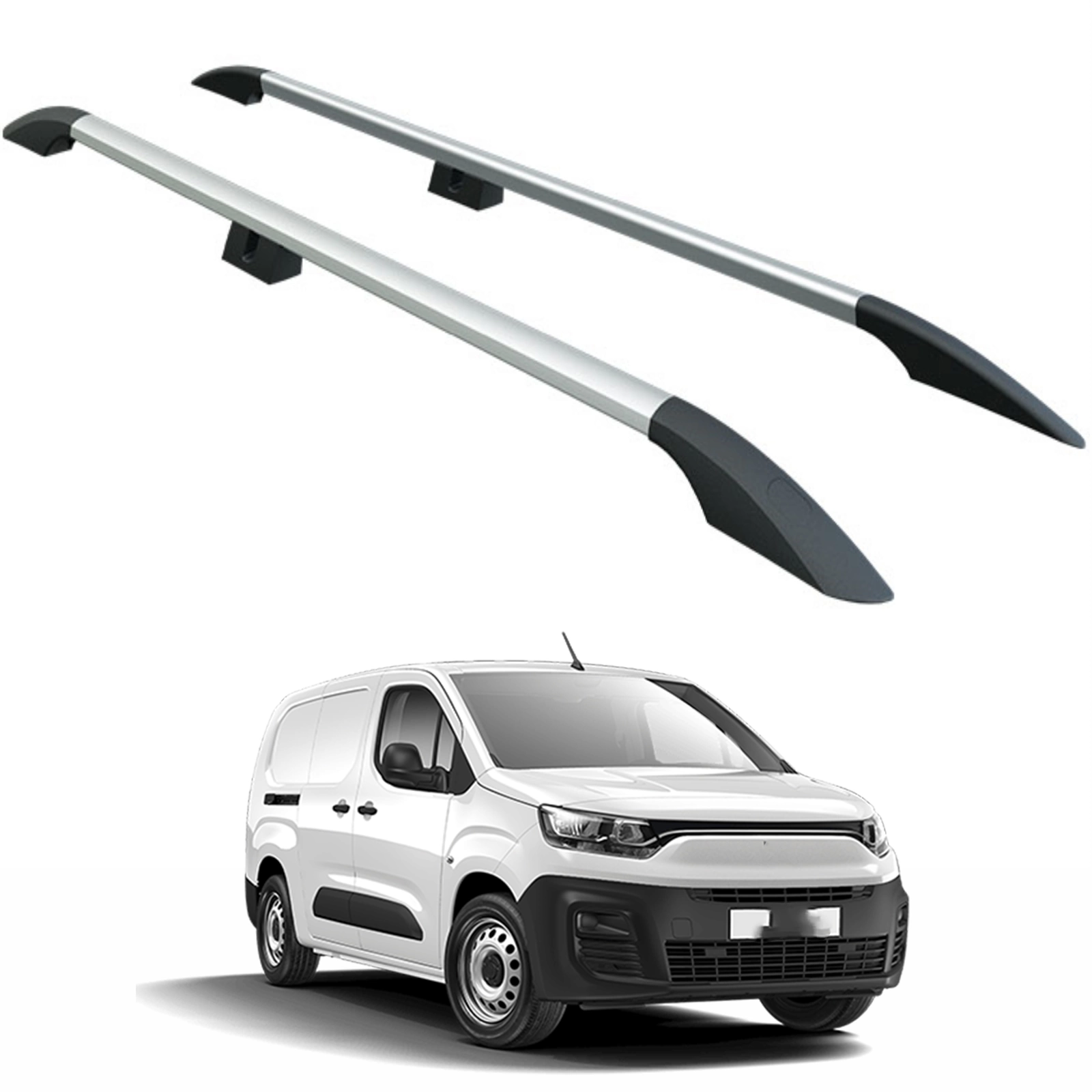 Opel Combo Uzun Şase 2019- Sonrası Üst Tavan Çıtası Uzun Plus Gri