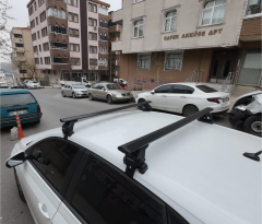 Volkswagen Polo Portbagaj Taşıyıcı Ara Atkısı Tavan Taşıyıcı Paw Pro 4 2009-2014 Siyah