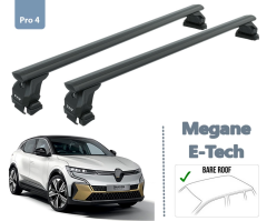 Renault Megane E-Tech Ara Atkısı Oluksuz Tavan Taşıma Sistemleri Toros 2023- Siyah