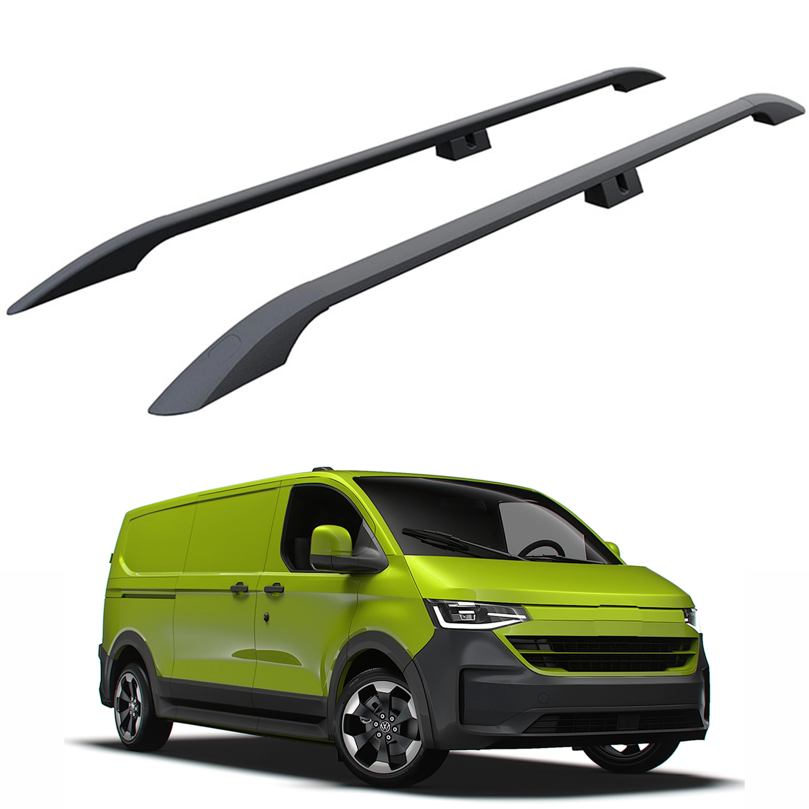 Volkswagen Transporter T7 Kısa Kasa 2024- Sonrası Alüminyum Üst Tavan Çıtası Plus Serisi Siyah