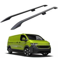 Volkswagen Transporter T7 Kısa Kasa 2024- Sonrası Alüminyum Üst Tavan Çıtası Plus Serisi Siyah