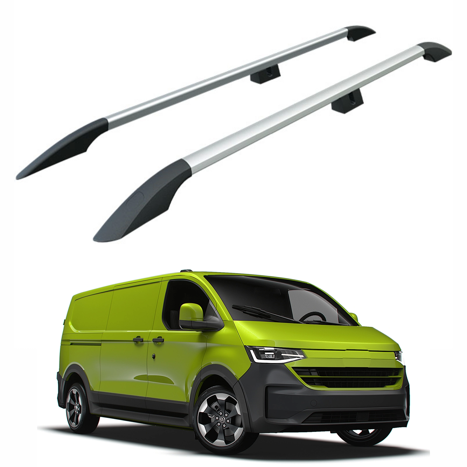 Volkswagen Transporter T7 Uzun Kasa 2024- Sonrası Alüminyum Üst Tavan Çıtası Plus Serisi Gri