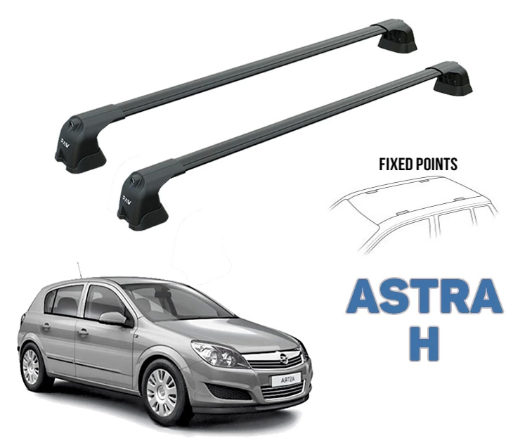 Opel Astra H 2004-2010 Portbagaj Taşıyıcı Ara Atkı Aparatı Paw Pro 3 Siyah