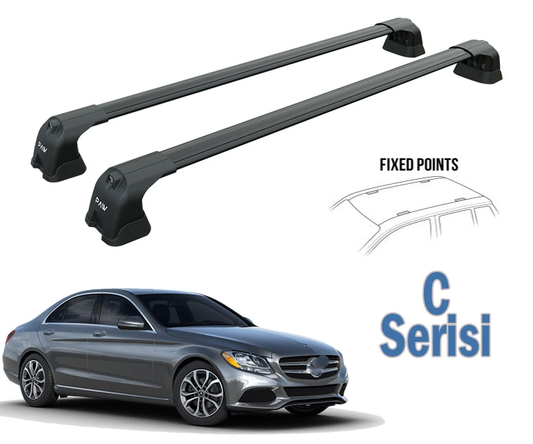Mercedes C Serisi W205 Ara Atkısı Siyah Set 2014-- Pro 3