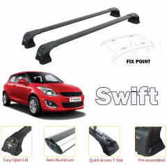Suzuki Swift Portbagaj Taşıyıcı Ara Atkısı 2010-2017 Pro 3 Siyah Set
