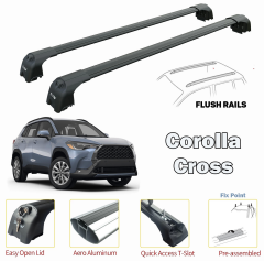 Toyota Corolla Cross Portbagaj Taşıyıcı Ara Atkısı Tavan Taşıyıcı Siyah