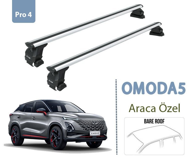 Chery Omoda 5 Oluksuz Ara Atkısı Tavan Taşıyıcı Toros Pro 4