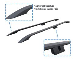 Fiat Palio Weekend 1999-2004 Aleminyum Üst Tavan Çıtası Taşıyıcı Bar Plus Gri