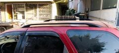 Land Cruiser Prado J150 2009-2022 Aleminyum Üst Tavan Çıtası Taşıyıcı Bar Plus Siyah