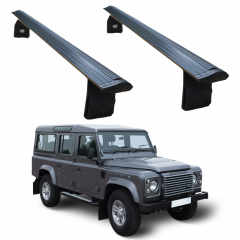 Land Rover Defender 110 1993-2020 Yagmur Oluklu üst Tavan Taşıyıcı Ara Atkısı Siyah