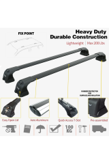 Volkswagen Caddy 1996-2007 Siyah Set Ara Atkısı Pro 3 Çadır Taşıma Sistemleri