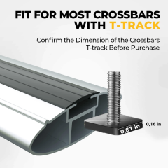 Nissan Qashqai J12 2021-2025 Roof Rack Cross Bars | Flush Rail, Siyah