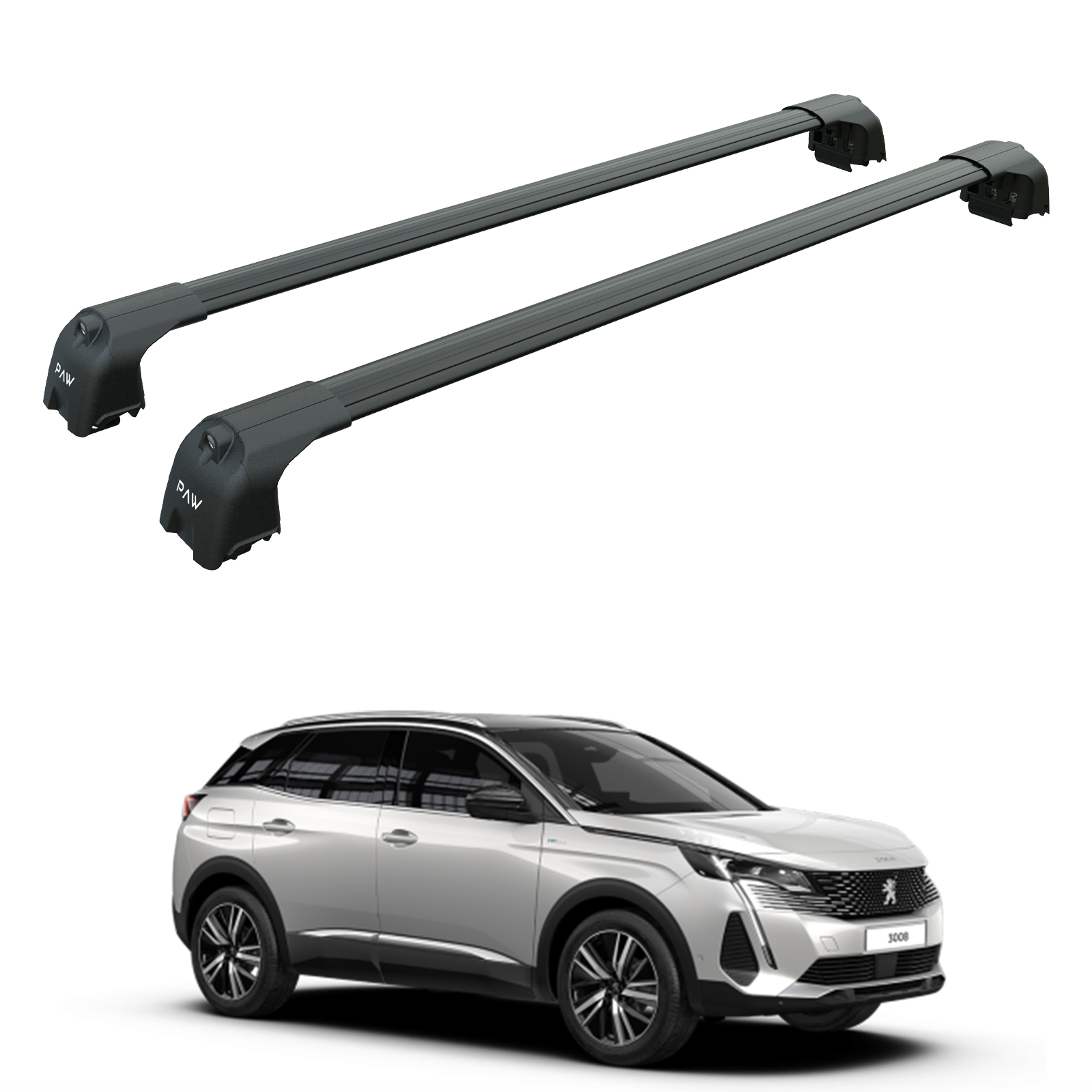 Peugeot 3008 2017- Sonrası Portbagaj Taşıyıcı Ara Atkısı Paw Pro 2 Siyah