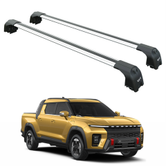 SsangYong Musso EV ile Uyumlu Portbagaj Taşıyıcı – Paw Pro 2 Ara Atkısı Tavan Çubuğu Gri