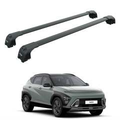 Hyundai Kona 2017-2025 Portbagaj Taşıyıcı Ara Atkisi - Ara Çubuk Paw Pro 2 Siyah