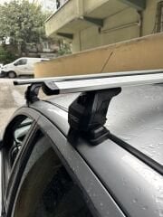 Ford Focus Sedan 1 (1998-2005) Oluksuz Üst Tavan Portbagaj Taşıyıcı Ara Atkısı Toros Serisi Pro 4, Siyah