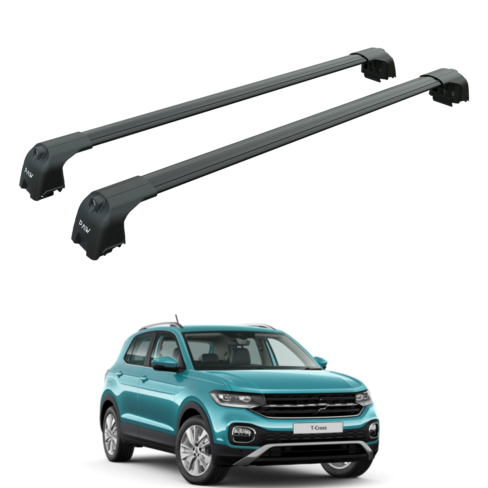 Volkswagen T-Cross Portbagaj Taşıyıcı Ara Atkısı Paw Pro 2 Siyah
