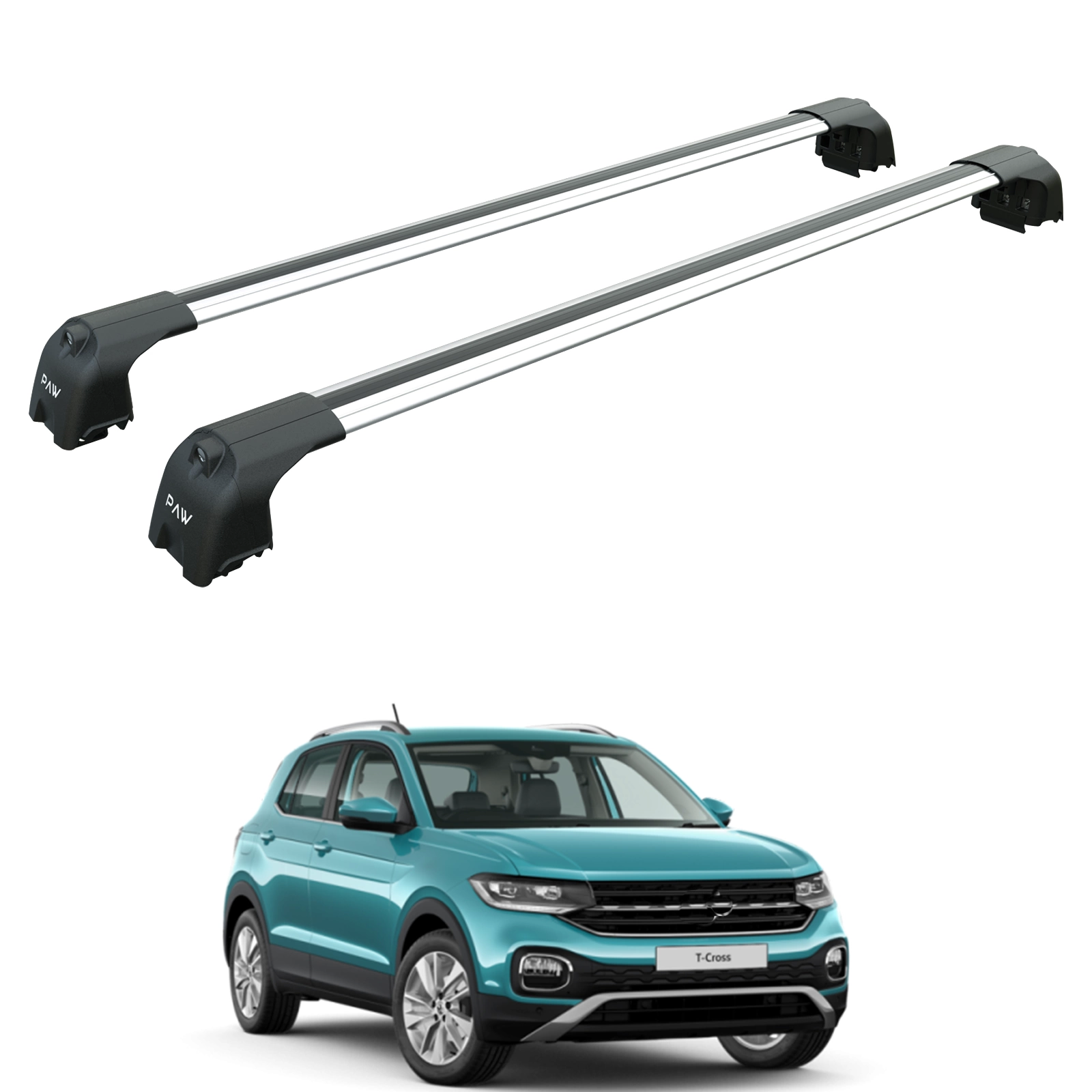 Volkswagen T-Cross Portbagaj Taşıyıcı Ara Atkısı Paw Pro 2 Gri