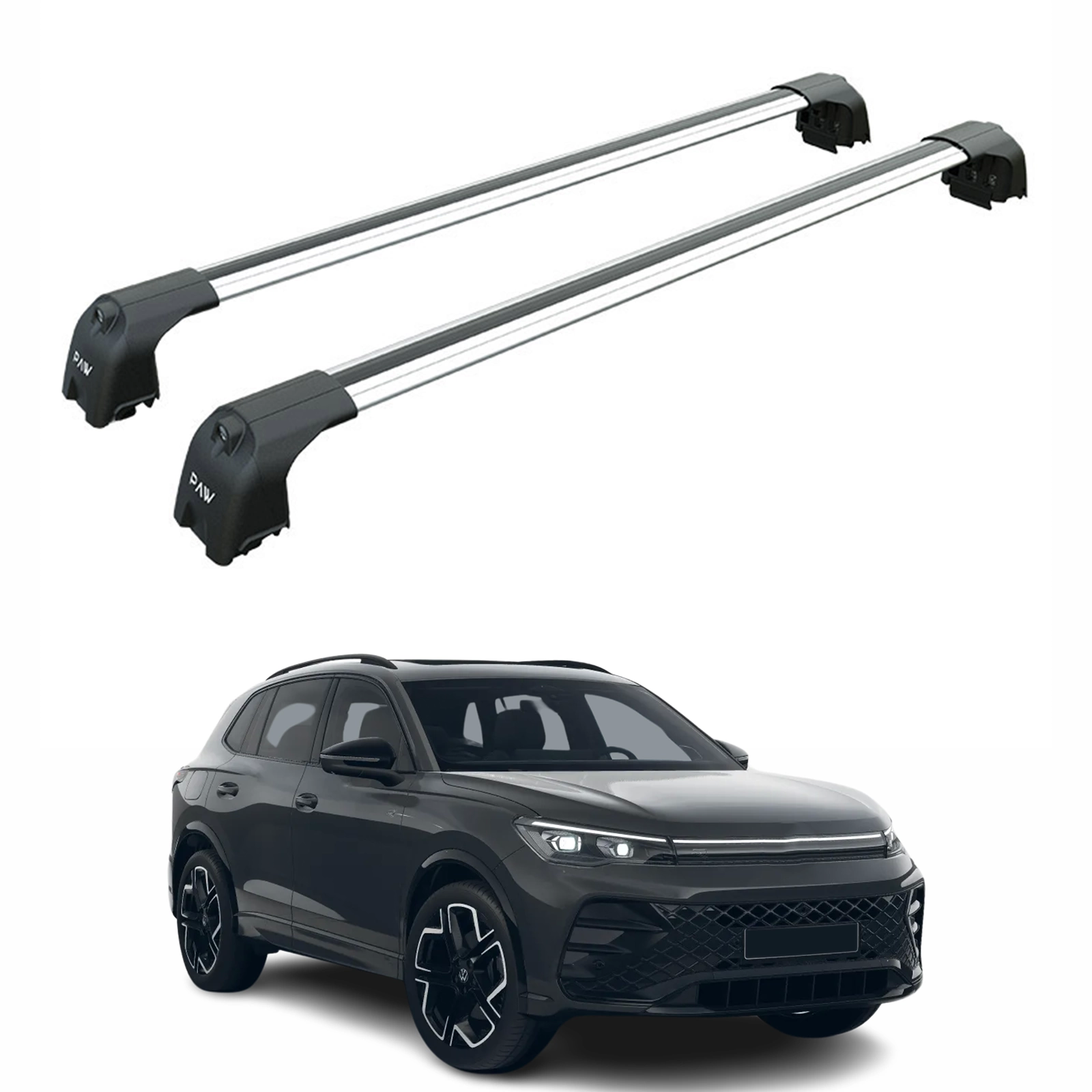 Volkswagen Tiguan Portbagaj Taşıyıcı Ara Atkısı Paw Pro 2 Gri