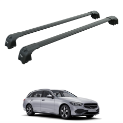 Mercedes C Estate S206 2021-2025 Portbagaj Tavan Taşıyıcı Ara Atkisi Paw Siyah